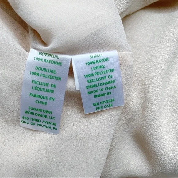 NWT Lilly Pulitzer Embroidered Aubra Shift Dress in Sand Dune, Sleeveless, XXS - Picture 12 of 13